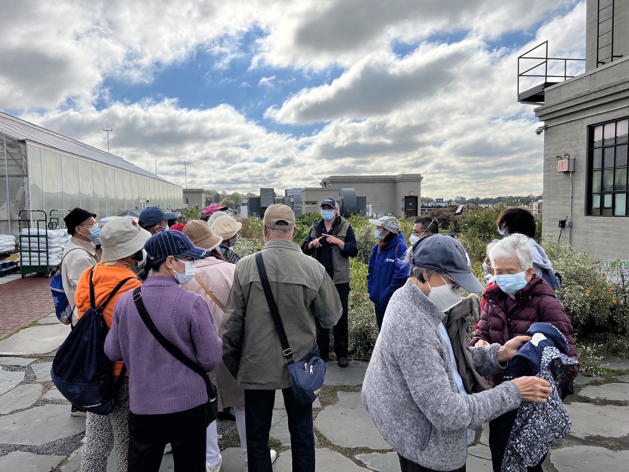 Geriatric Mental Health Initiative (GMHI) tours Brooklyn Grange